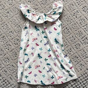 Hanna Andersson Cream Garment with Pink and Blue Highlights